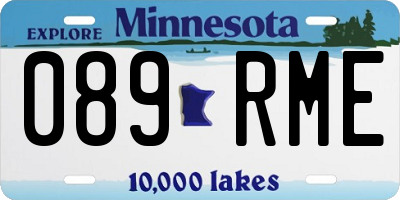 MN license plate 089RME