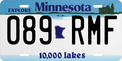 MN license plate 089RMF