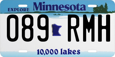 MN license plate 089RMH