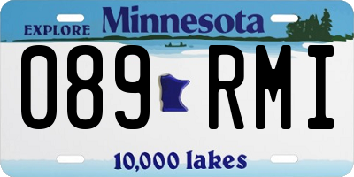 MN license plate 089RMI