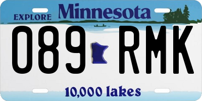 MN license plate 089RMK