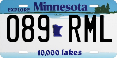 MN license plate 089RML