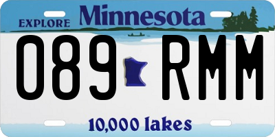 MN license plate 089RMM