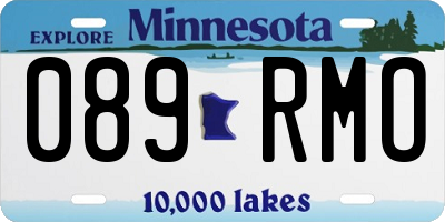 MN license plate 089RMO