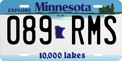 MN license plate 089RMS