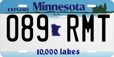 MN license plate 089RMT