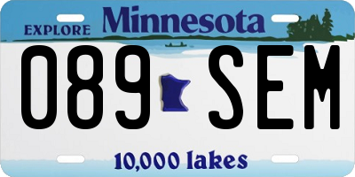 MN license plate 089SEM