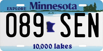 MN license plate 089SEN