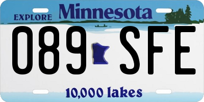 MN license plate 089SFE
