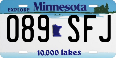 MN license plate 089SFJ
