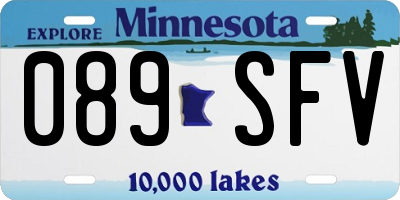MN license plate 089SFV