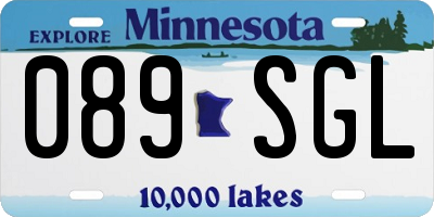 MN license plate 089SGL