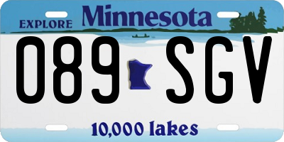 MN license plate 089SGV