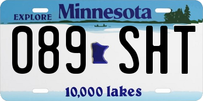 MN license plate 089SHT