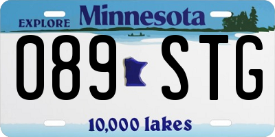 MN license plate 089STG