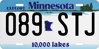 MN license plate 089STJ