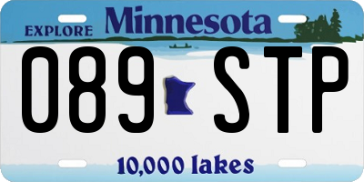 MN license plate 089STP