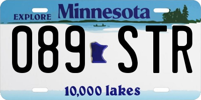 MN license plate 089STR