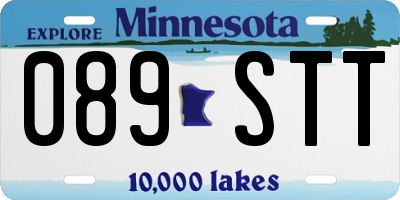 MN license plate 089STT