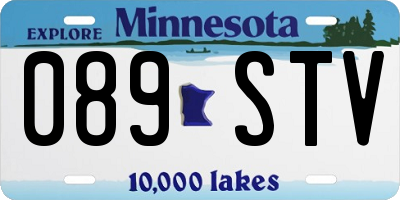 MN license plate 089STV
