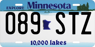 MN license plate 089STZ