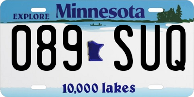 MN license plate 089SUQ