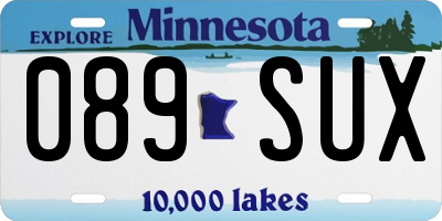 MN license plate 089SUX