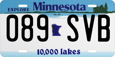 MN license plate 089SVB