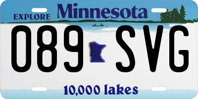 MN license plate 089SVG