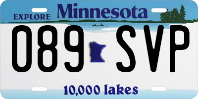 MN license plate 089SVP