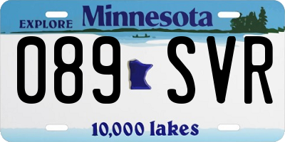 MN license plate 089SVR