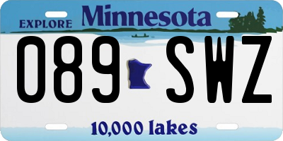 MN license plate 089SWZ