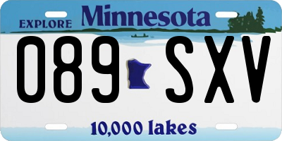 MN license plate 089SXV