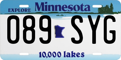 MN license plate 089SYG