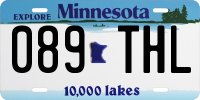 MN license plate 089THL