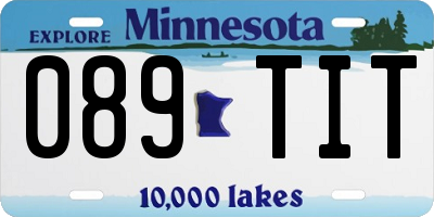 MN license plate 089TIT