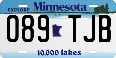 MN license plate 089TJB