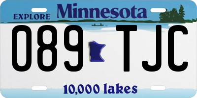 MN license plate 089TJC