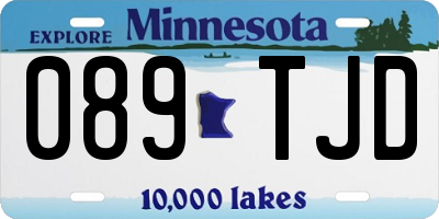 MN license plate 089TJD