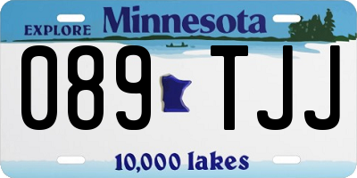 MN license plate 089TJJ