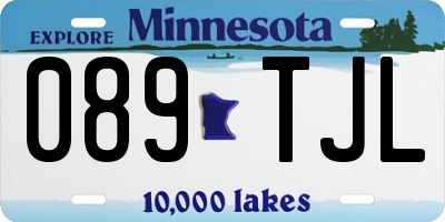 MN license plate 089TJL
