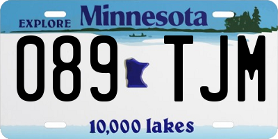 MN license plate 089TJM