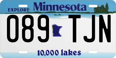 MN license plate 089TJN