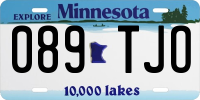 MN license plate 089TJO