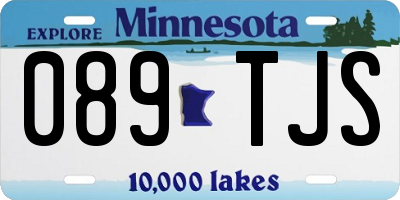 MN license plate 089TJS