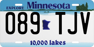 MN license plate 089TJV