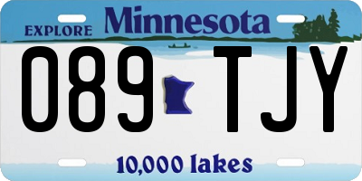 MN license plate 089TJY