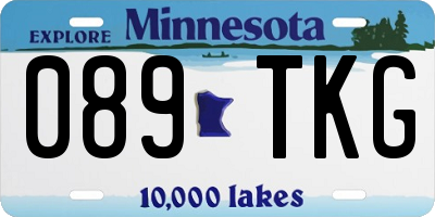 MN license plate 089TKG