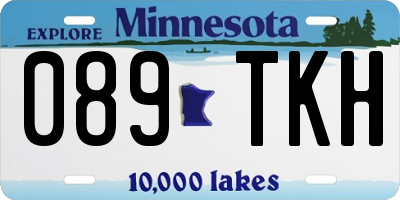 MN license plate 089TKH