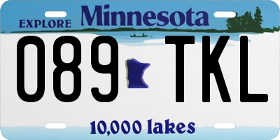 MN license plate 089TKL